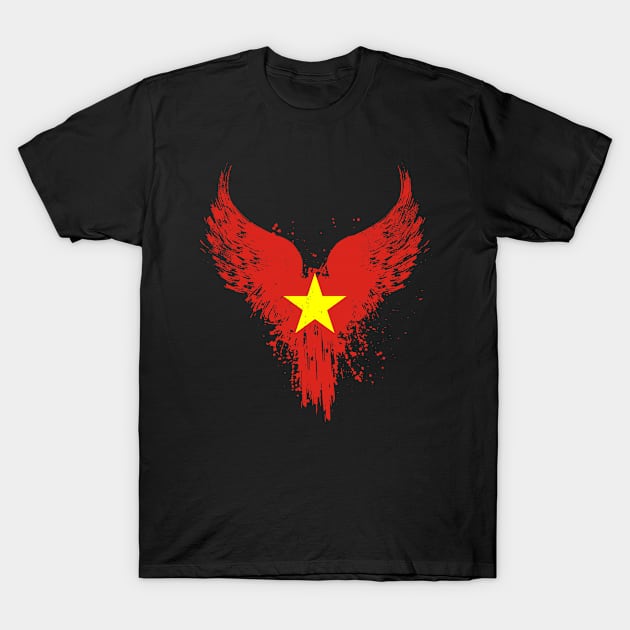 Vietnamese Flag T-Shirt by Mila46